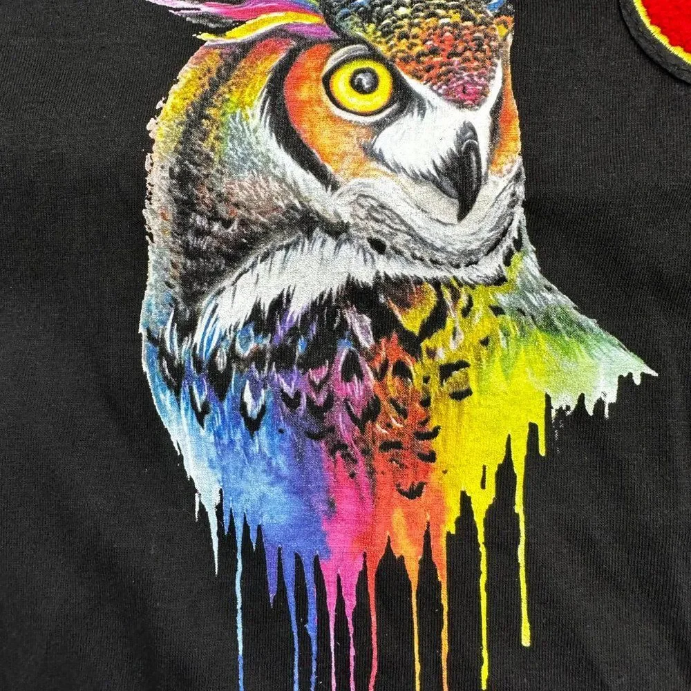 Elite Premium Denim Owl Color Drip Tee (S/4-5)